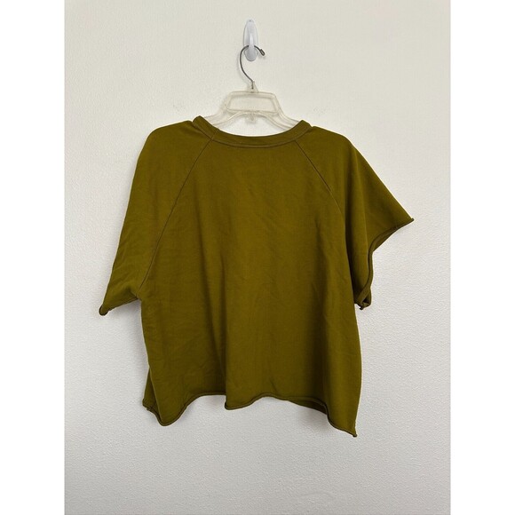 Big Bud Press Cropped Sweatshirt Crewneck Moss Green Fleece Heavy Unisex 2X XXL - Picture 6 of 7